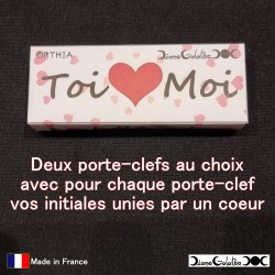 Duo Leather key rings for...