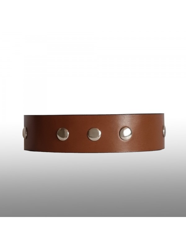 Ras-le-cou Cuir 5 rivets